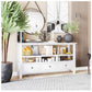 Small Entryway Table - Antique White 57” Console Table for Entryway