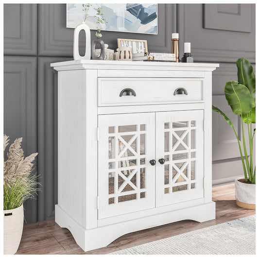 Entrance Tables for Front Door - White 28” Hallway Table for Entryway