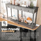 Console Tables for Entryway - Gray 63” Entryway Table with Storage