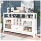 Entertainment Center with Storage - White 51” TV Stand with Drawers