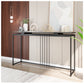 Console Tables for Living Room - White Black 63” Modern Entryway Table