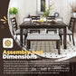 Kitchen & Dining Room Sets - Espresso 60” Dining Table Set for 6