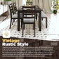 Kitchen & Dining Room Sets - Espresso 60” Dining Table Set for 6