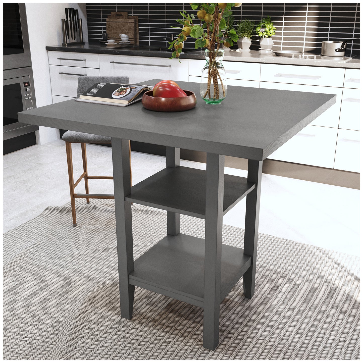 Kitchen & Dining Room Tables - Gray 35” Rectangle Dining Table