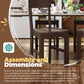 Kitchen & Dining Room Chairs - Espresso 40” Dining Chairs Set of 4