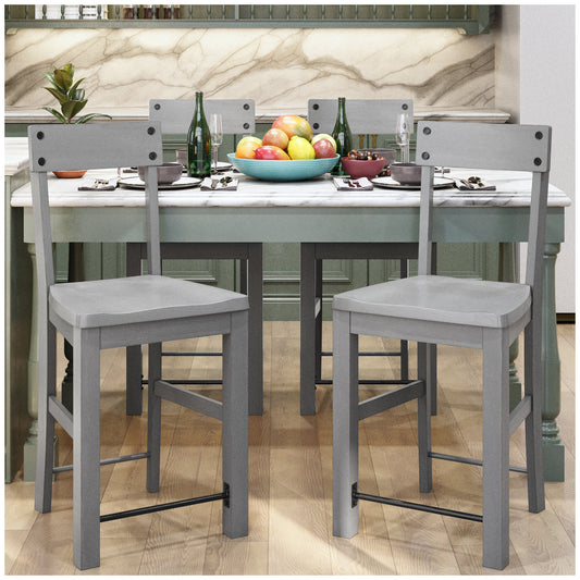 Kitchen & Dining Room Chairs - Gray 40” Dining Chairs Set of 4