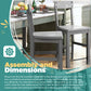 Kitchen & Dining Room Chairs - Gray 40” Dining Chairs Set of 4