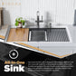 Farmhouse Kitchen Sink and Accessories - Brushed Nickel Drop In Kitchen Sink 33