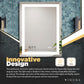 Bathroom Mirrors for Vanity - 24” Silver Bathroom Vanity Mirror