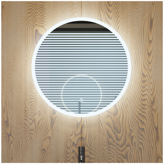 LED Bathroom Mirrors - 24” Round Bathroom Mirrors for Vanity