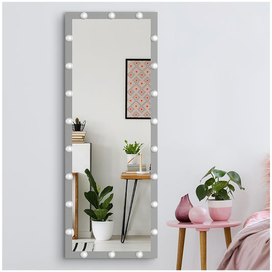 Long Mirrors for Bedroom - 63” Bulb Full Length Mirror with Lights