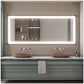Modern Vanity Mirror with Lights - 88” Matte Black Bathroom Vanity Mirror
