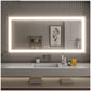 Bathroom Mirrors for Wall - 72” White Glass LED Mirror Full Length