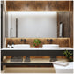 Bathroom Mirrors for Wall  - 84” Gun Ash Frameless Bathroom Mirror