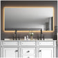 Modern Mirror for Bathroom - 72” Gold Lighted Bathroom Mirror