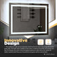 Bathroom Vanity Mirrors for Wall - White 32” Lighted Vanity Mirror