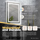 Modern Bathroom Mirror for Wall - White 32” LED Bathroom Mirror