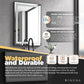 Modern Bathroom Mirrors - Matte Black 36” LED Smart Bathroom Mirror