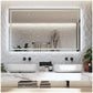 LED Bathroom Mirrors for Vanity - White 60” Smart Bathroom Mirror