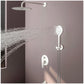 Shower Faucets Set - Brushed Nickel Rainfall Shower Head with Handheld