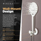 Shower Faucets Set - Brushed Nickel Rainfall Shower Head with Handheld