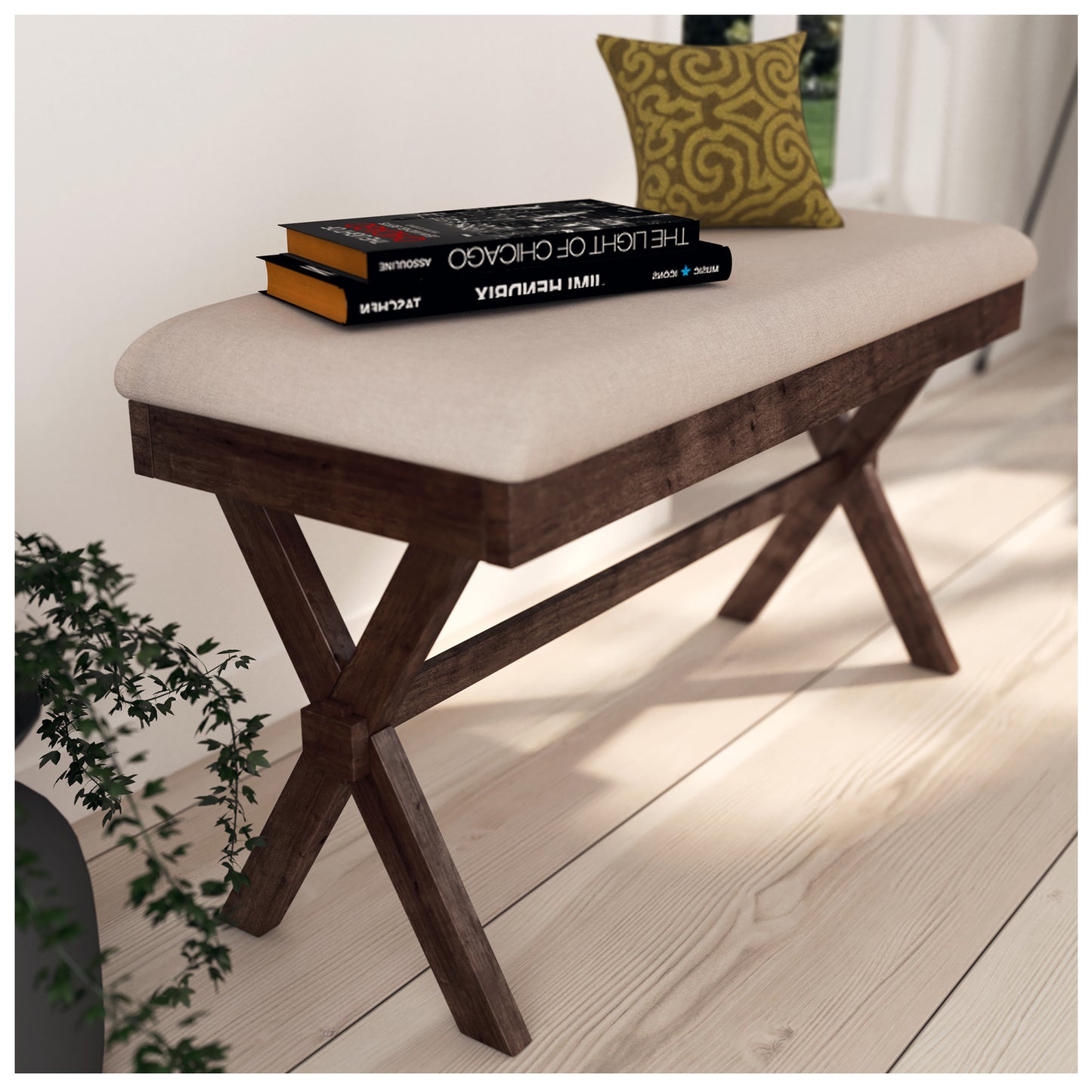 Small Bench for a Contemporary Look - Upholstered Dining Bench