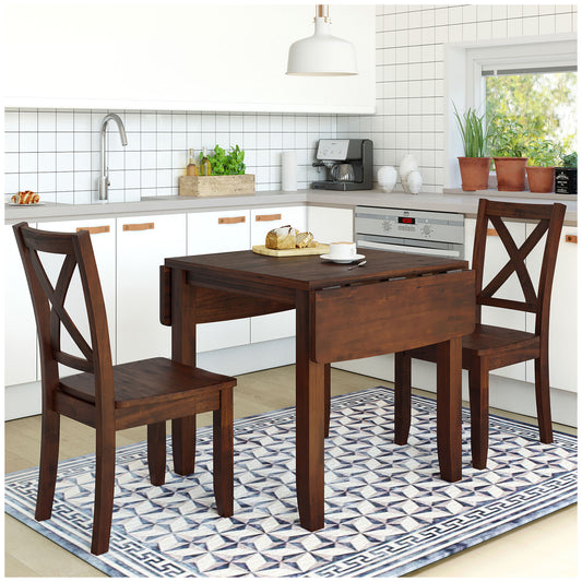 Kitchen & Dining Room Chairs - Brown Bistro Table and Chairs Set of 2