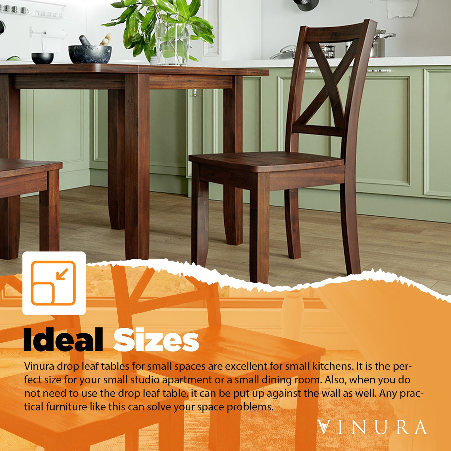 Kitchen & Dining Room Chairs - Brown Bistro Table and Chairs Set of 2