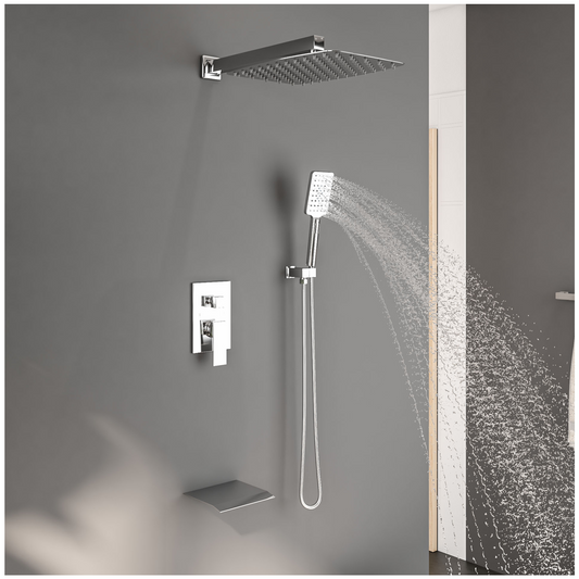 High Pressure Shower Heads - Chrome Shower Head with Handheld