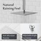 Rainfall Ceiling Mount Overhead Shower System Luxury - Brushed Nickel