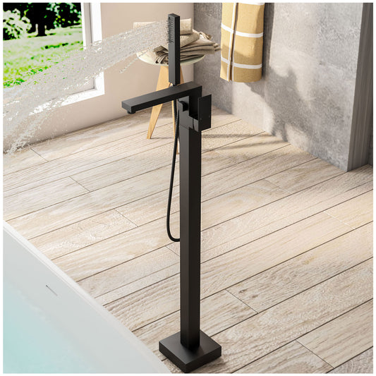 Free Standing Bathtub Faucets - Matte Black Clawfoot Tub Faucet Set