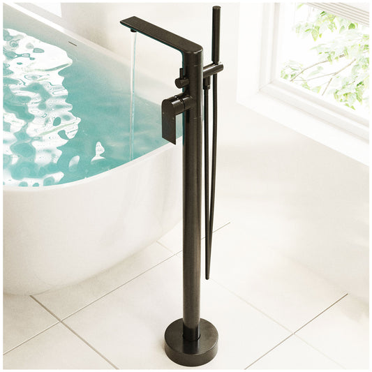 Bathtub Freestanding Faucet - Matte Black Clawfoot Tub Faucet