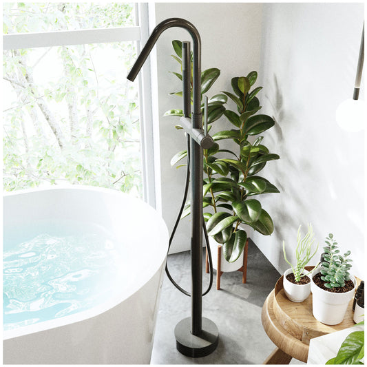 Bathtub Freestanding Faucet - Matte Black Clawfoot Tub Faucet